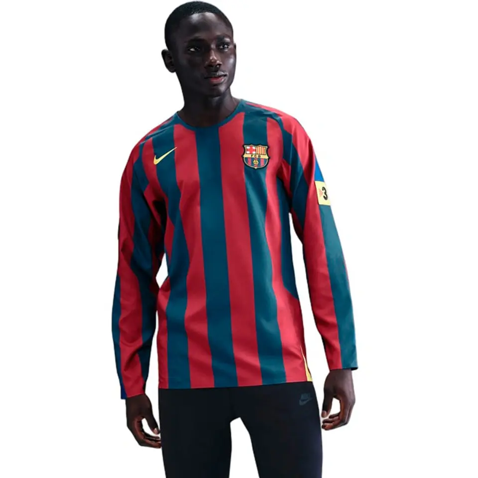 Camisola Principal Barcelona 05/06 Retro - Manga Comprida 1