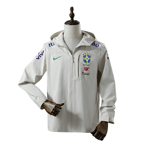 Corta-Vento Brasil Branco 2026