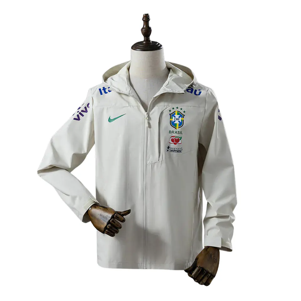 Corta-Vento Brasil Branco 2026 1