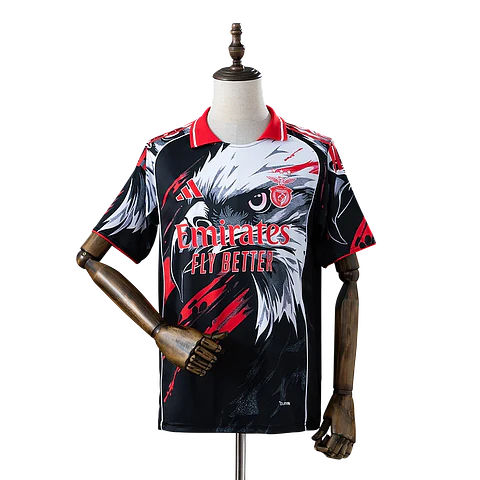 Camisola Benfica Especial Aguia 25/26 - Preto e Branco
