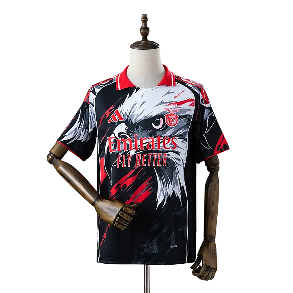 Camisola Benfica Especial Aguia 25/26 - Preto e Branco 1
