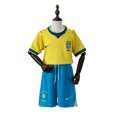 Conjunto Brasil Principal Equipamento 2026 Criança