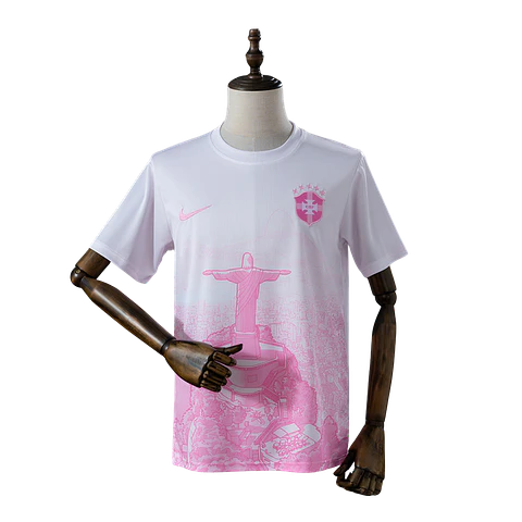 Camisola Brasil 2026 x Cristo Rei - Rosa