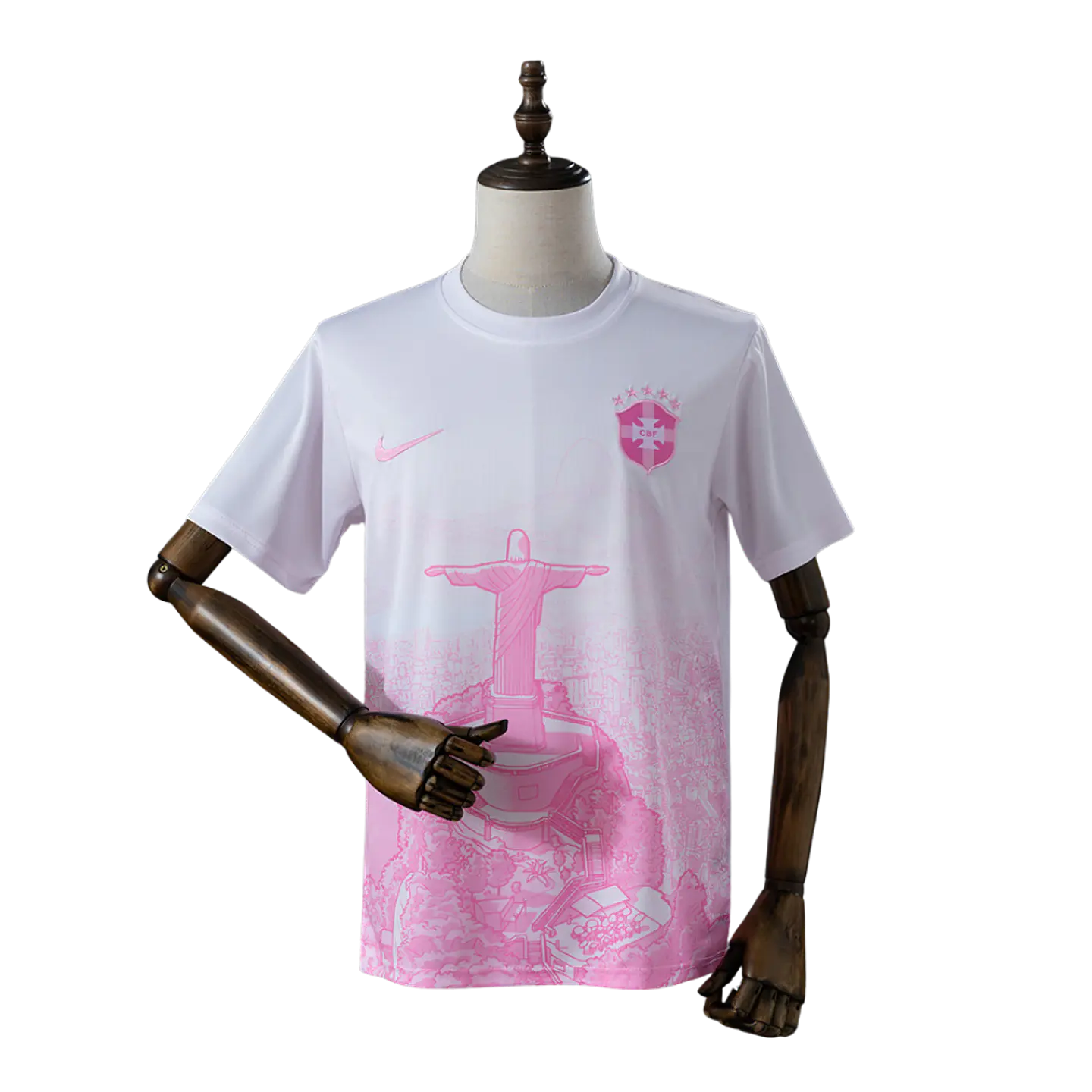 Camisola Brasil 2026 x Cristo Rei - Rosa 1
