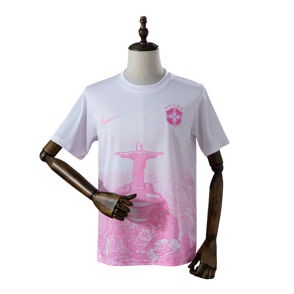 Camisola Brasil 2026 x Cristo Rei - Rosa 1