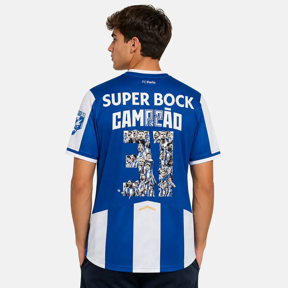Camisola FC Porto Primeiro Equipamento 25/26 - CAMPEAO 31 1