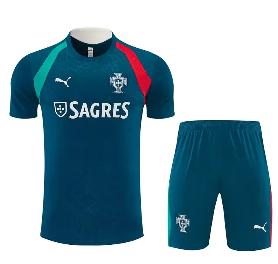 Conjunto de Treino Azul Portugal 2026 - Adulto  2