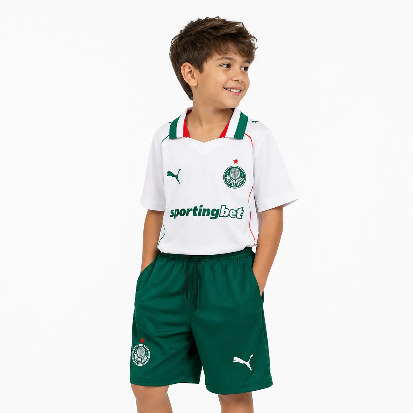 Conjunto Palmeiras Alternativo Equipamento 26/27 - Criança 1