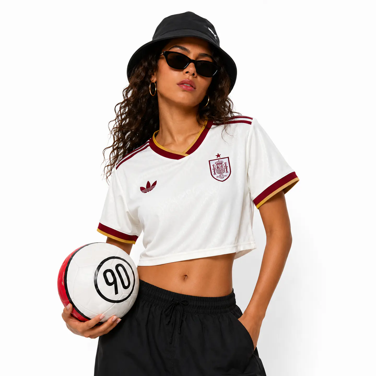 Camisola Alternativo Espanha 2026 - Croptop Feminino 1
