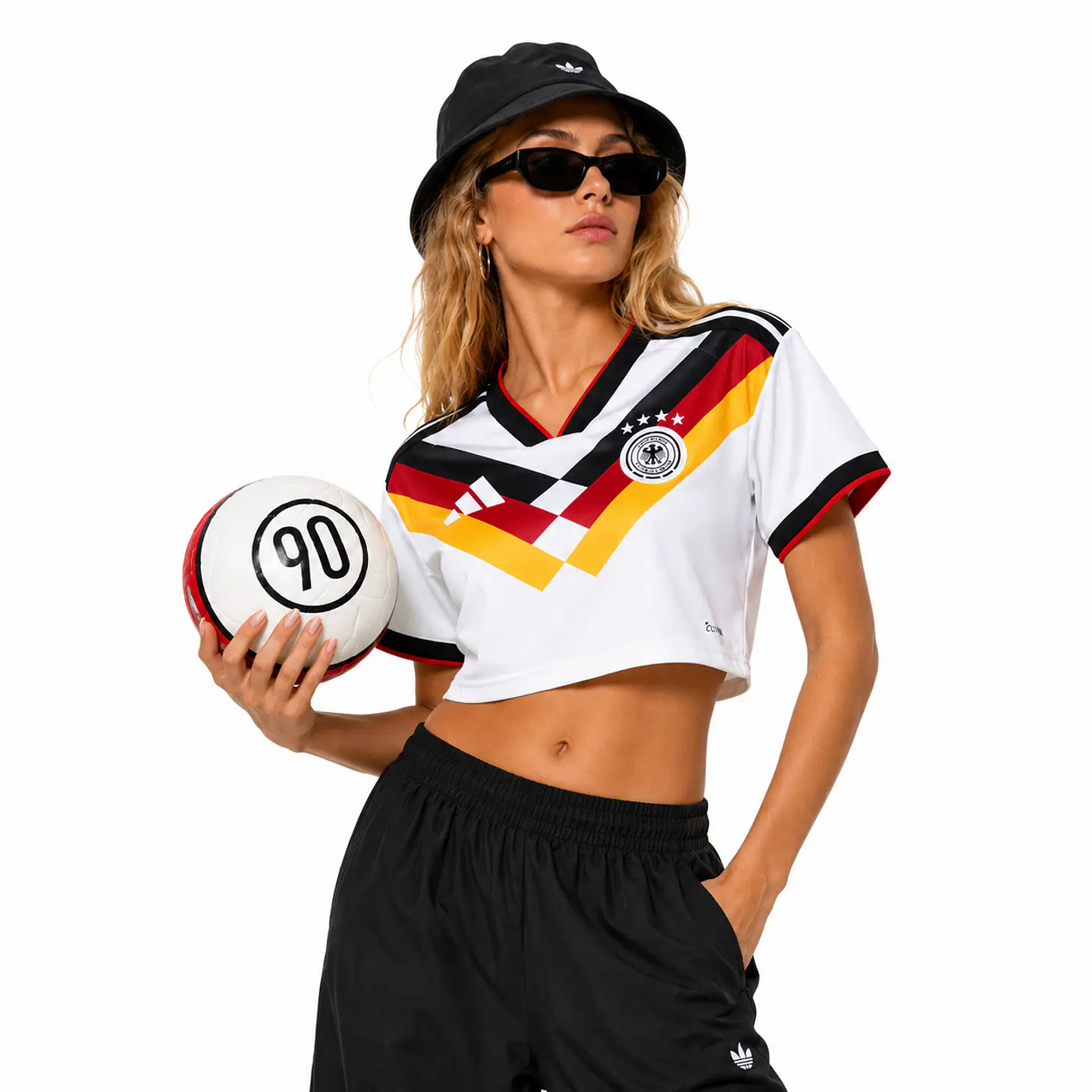 Camisola Principal Alemanha 2026 - Croptop Feminino  1