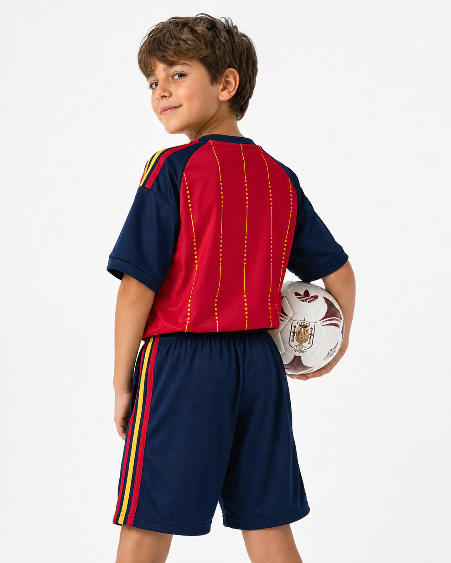 Conjunto Criança Espanha Principal Equipamento - CAMPEÃO DO MUNDO 2026  2