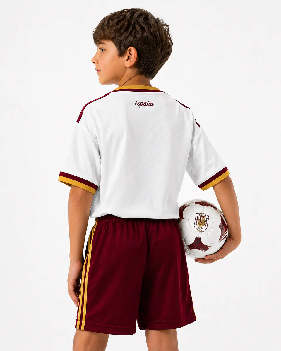Conjunto Criança Espanha Alternativo Equipamento - CAMPEÃO DO MUNDO 2026 2