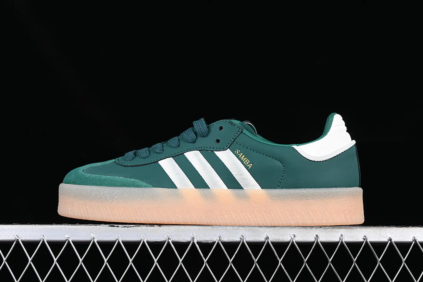 Adidas SAMBA VEGAN WHITE/GREEN/BROWN 1