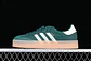 Adidas SAMBA VEGAN WHITE/GREEN/BROWN - Thumbnail 1