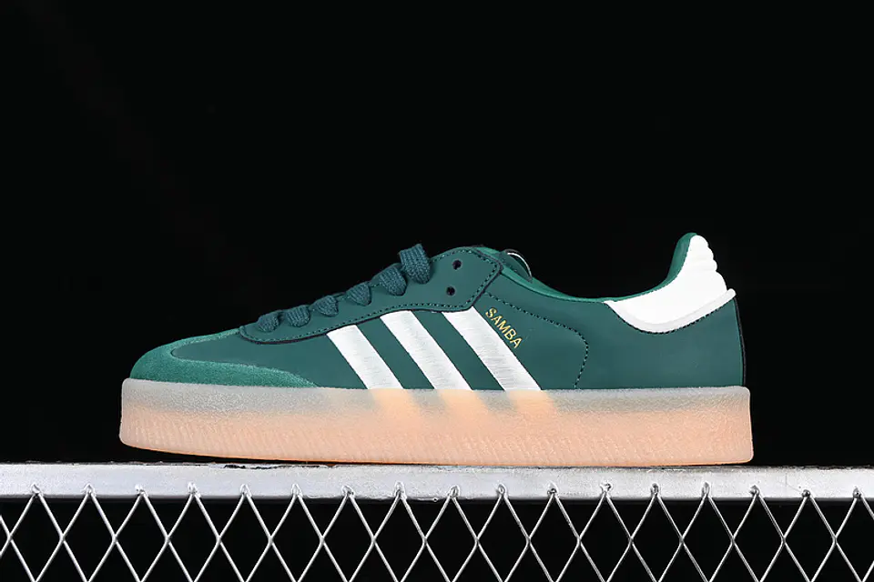Adidas SAMBA VEGAN WHITE/GREEN/BROWN 1
