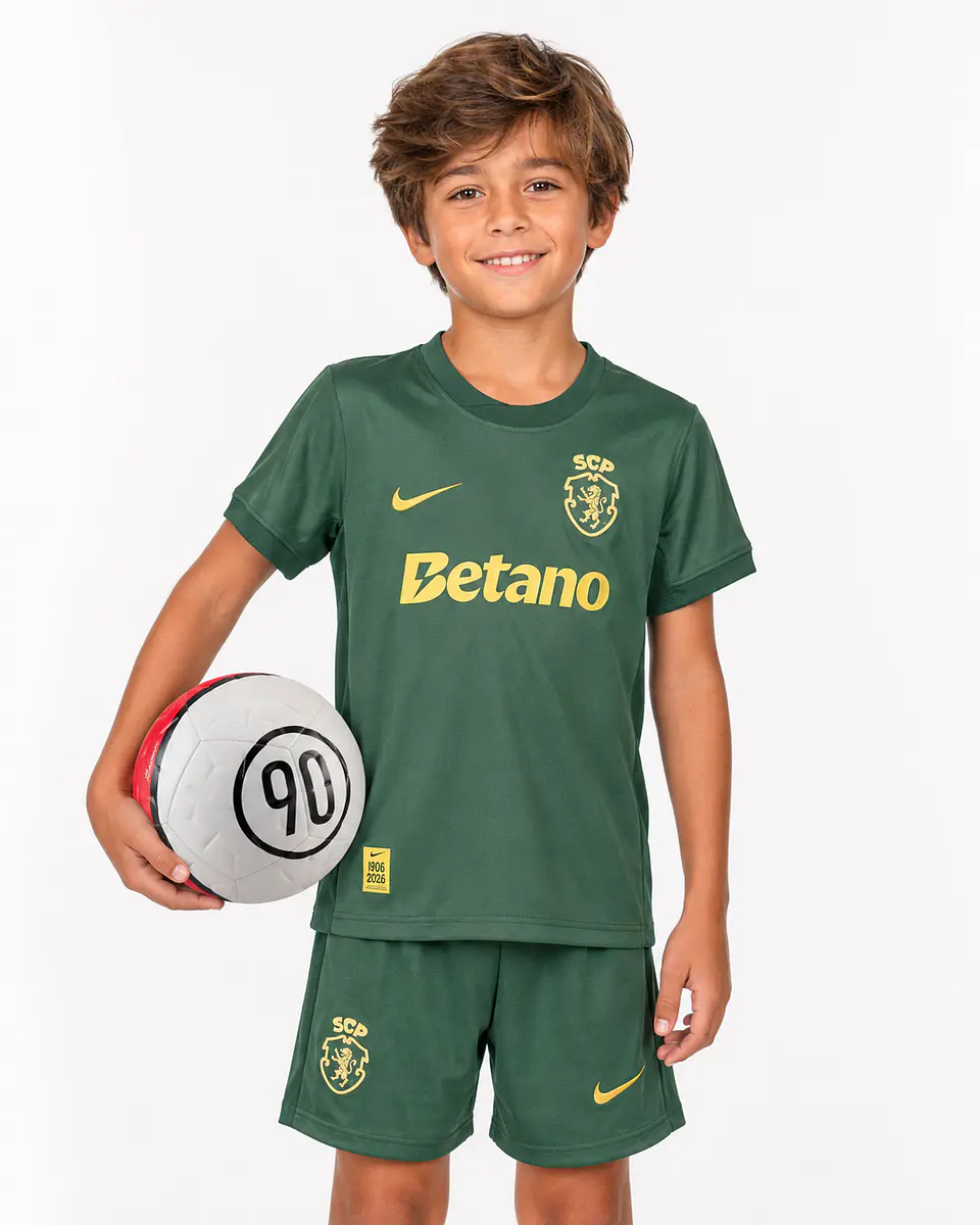 Conjunto Sporting CP Terceiro Equipamento 26-27 Criança 1