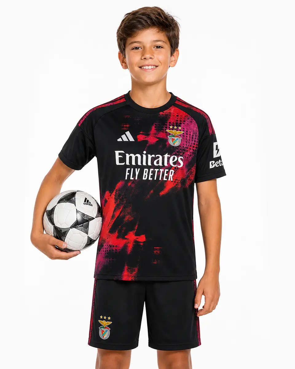 Conjunto SL Benfica Terceiro Equipamento 26-27 Criança 1