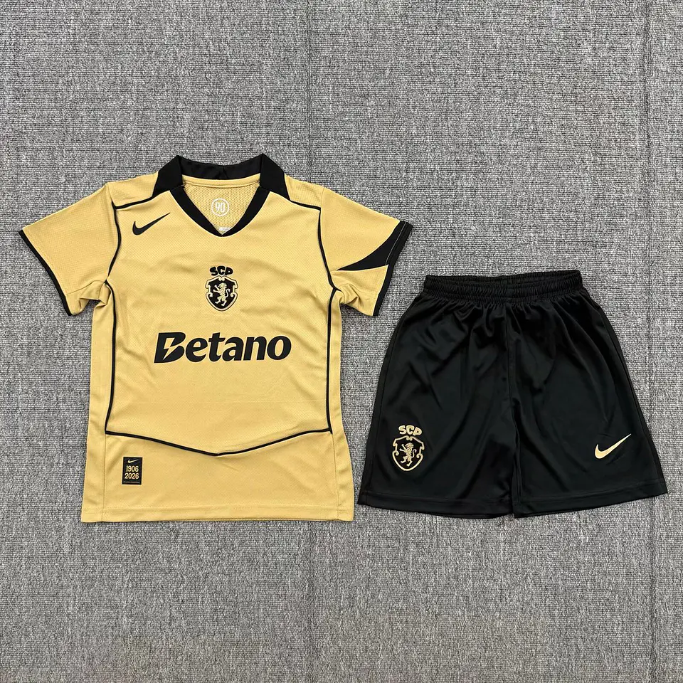Conjunto Sporting CP Alternativo Equipamento 26-27 Criança  3