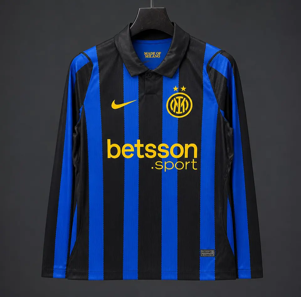 Camisola Inter de Milão Primeiro Equipamento 26/27 - Manga Comprida 3