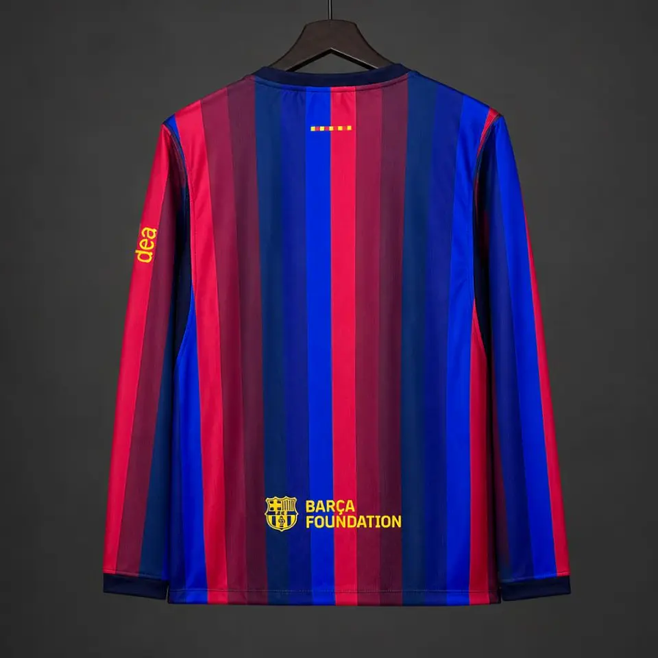 Camisola Barcelona Primeiro Equipamento 26/27 - Manga Comprida 4