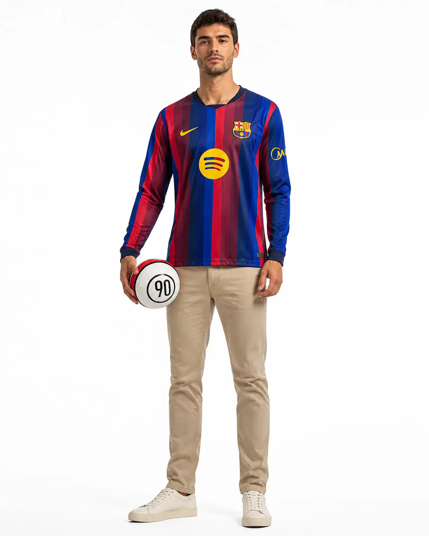 Camisola Barcelona Primeiro Equipamento 26/27 - Manga Comprida 1