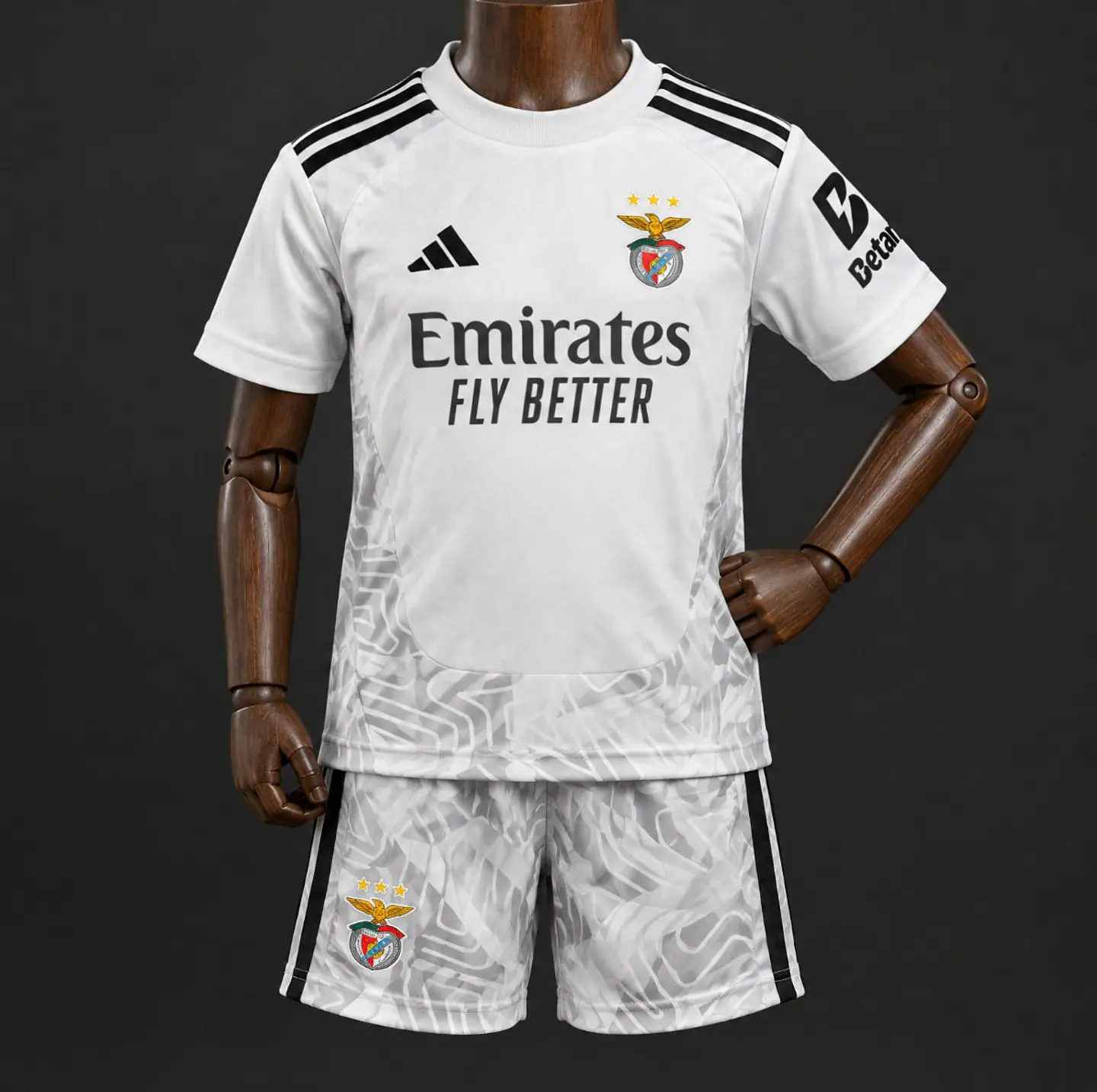 Conjunto SL Benfica Guarda-Redes 26-27 Criança - Cinzento 3
