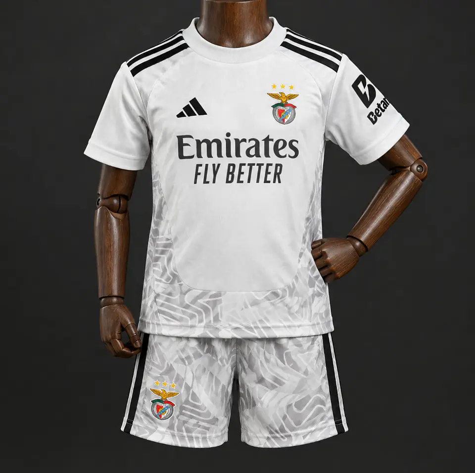 Conjunto SL Benfica Guarda-Redes 26-27 Criança - Cinzento 3