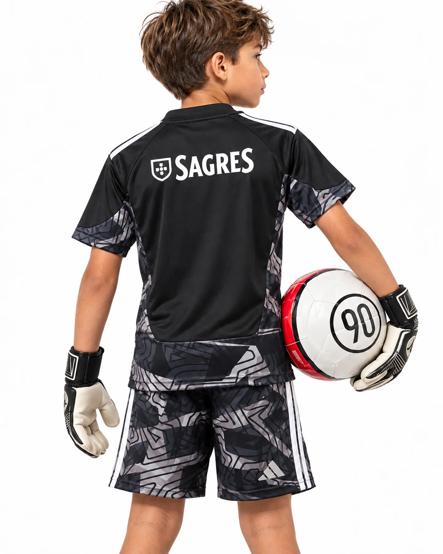 Conjunto SL Benfica Guarda-Redes 26-27 Criança - Preto 2