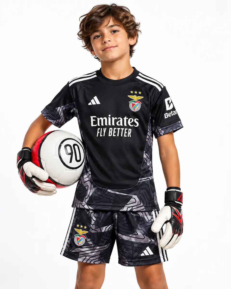 Conjunto SL Benfica Guarda-Redes 26-27 Criança - Preto 1