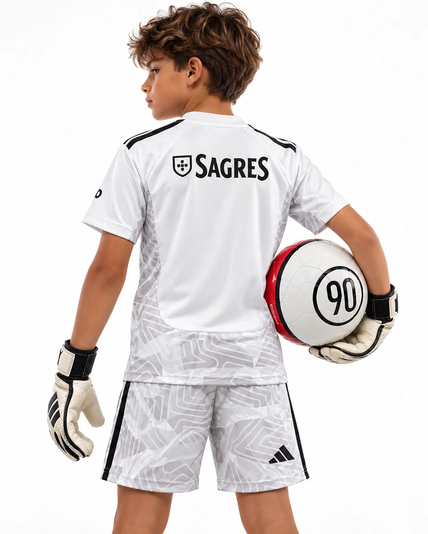 Conjunto SL Benfica Guarda-Redes 26-27 Criança - Cinzento 2