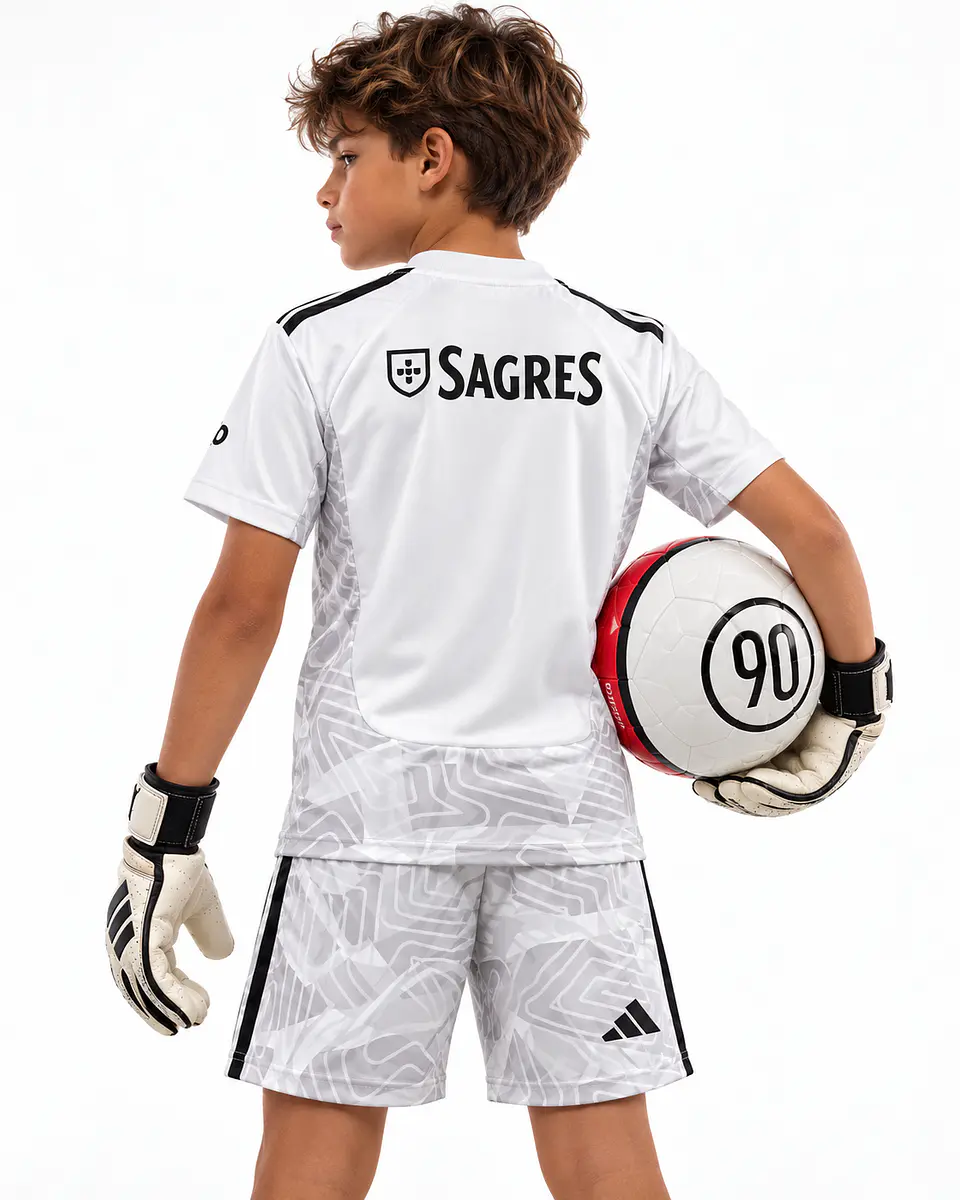Conjunto SL Benfica Guarda-Redes 26-27 Criança - Cinzento 2