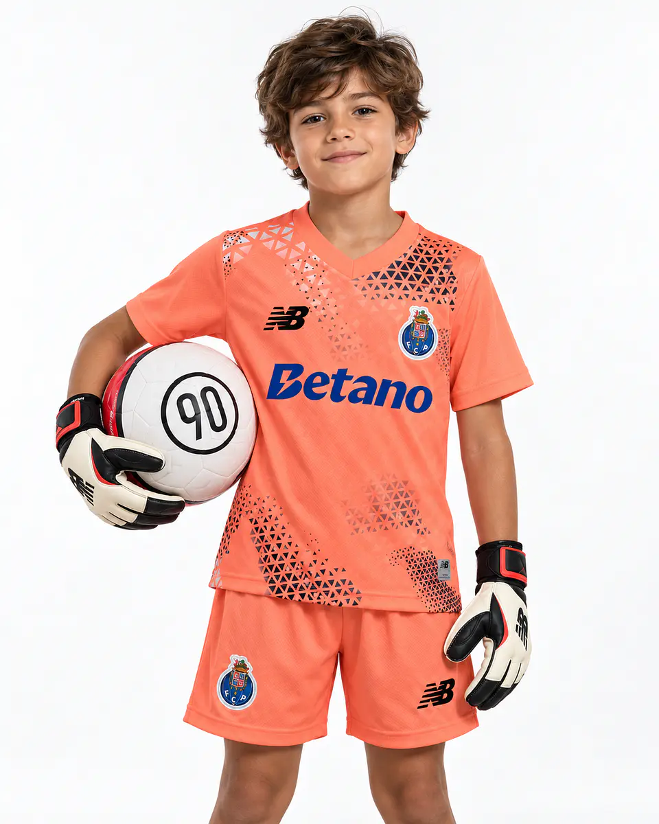 Conjunto Criança FC Porto Guarda Redes Equipamento 26/27 - Rosa 1