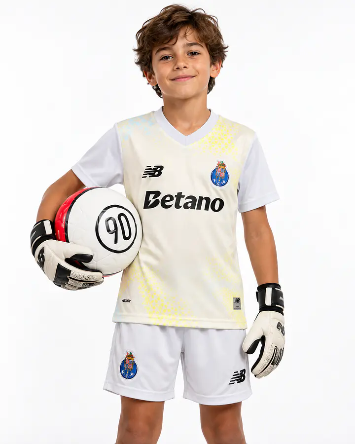 Conjunto Criança FC Porto Guarda Redes Equipamento 26/27 - Cinzento