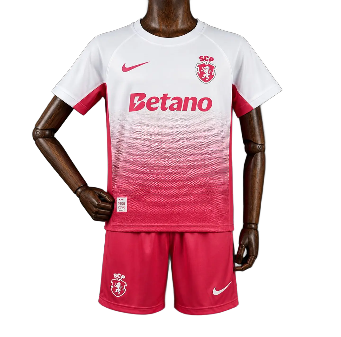 Conjunto Sporting Equipamento Rosa 2026-2027 Criança 2