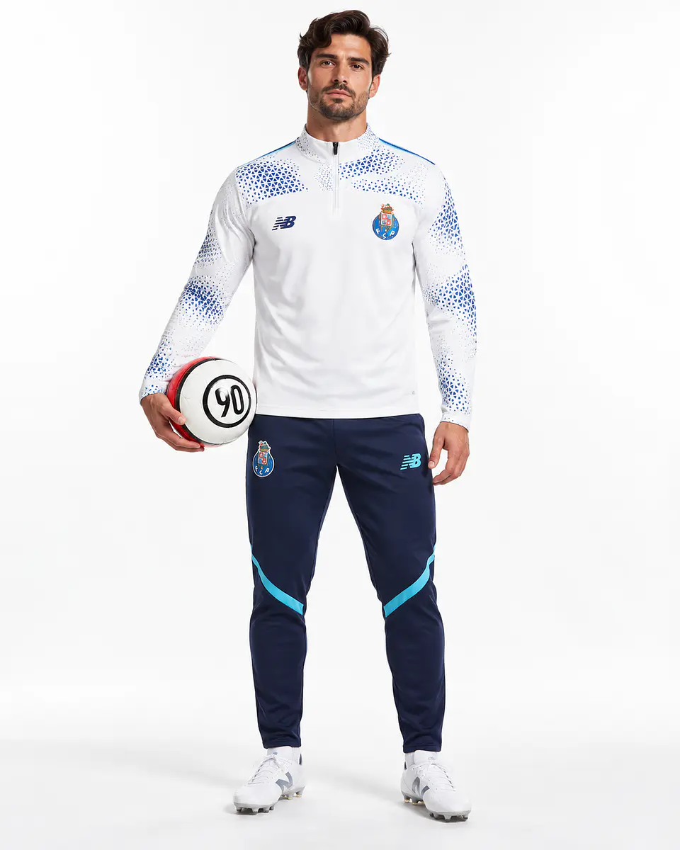 Conjunto Equipamento de Treino Porto 2026/2027- Branco e Azul 1