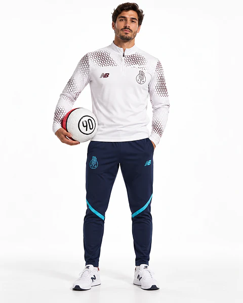 Conjunto Equipamento de Treino Porto 2026/2027- Branco e Bordô