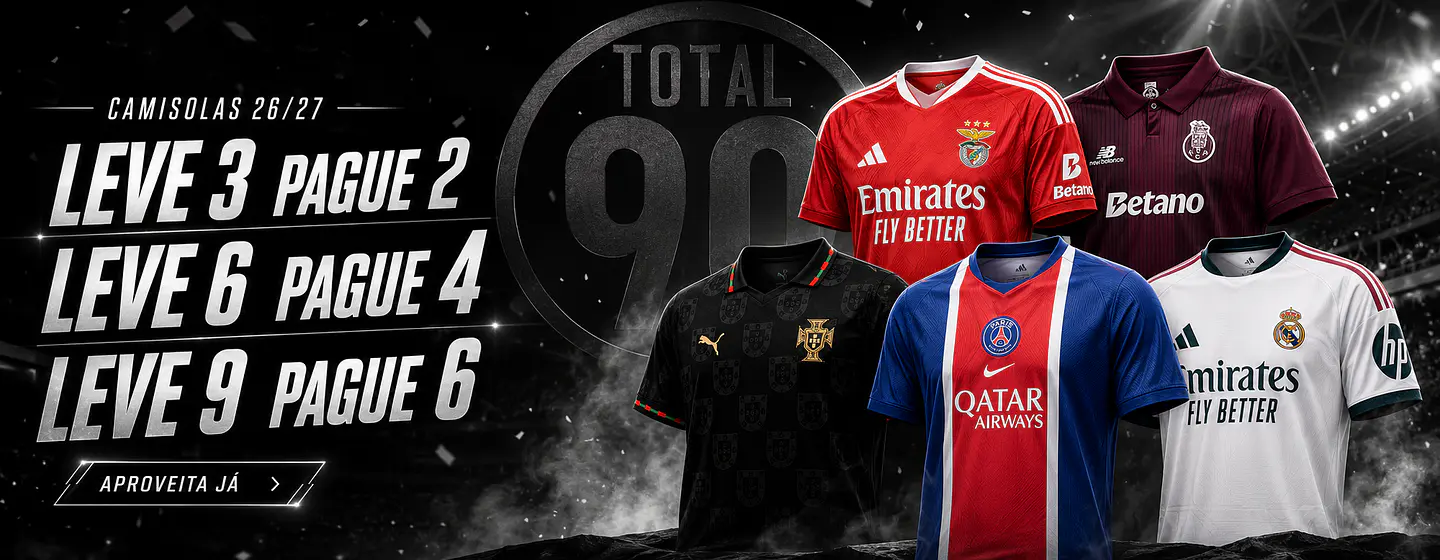 Total 90 - Camisolas de Futebol
