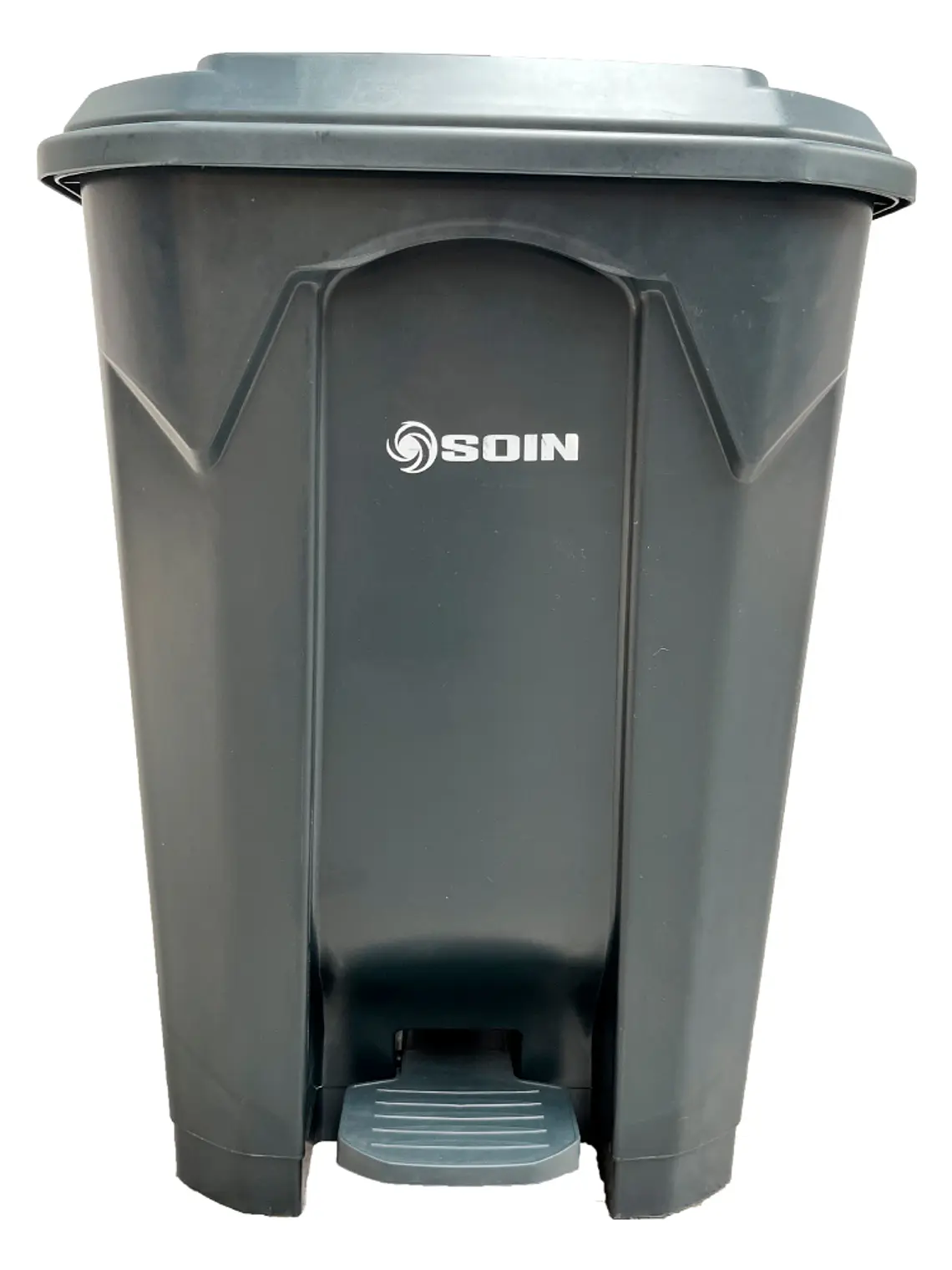 Basurero Plastico 80l Gris 1