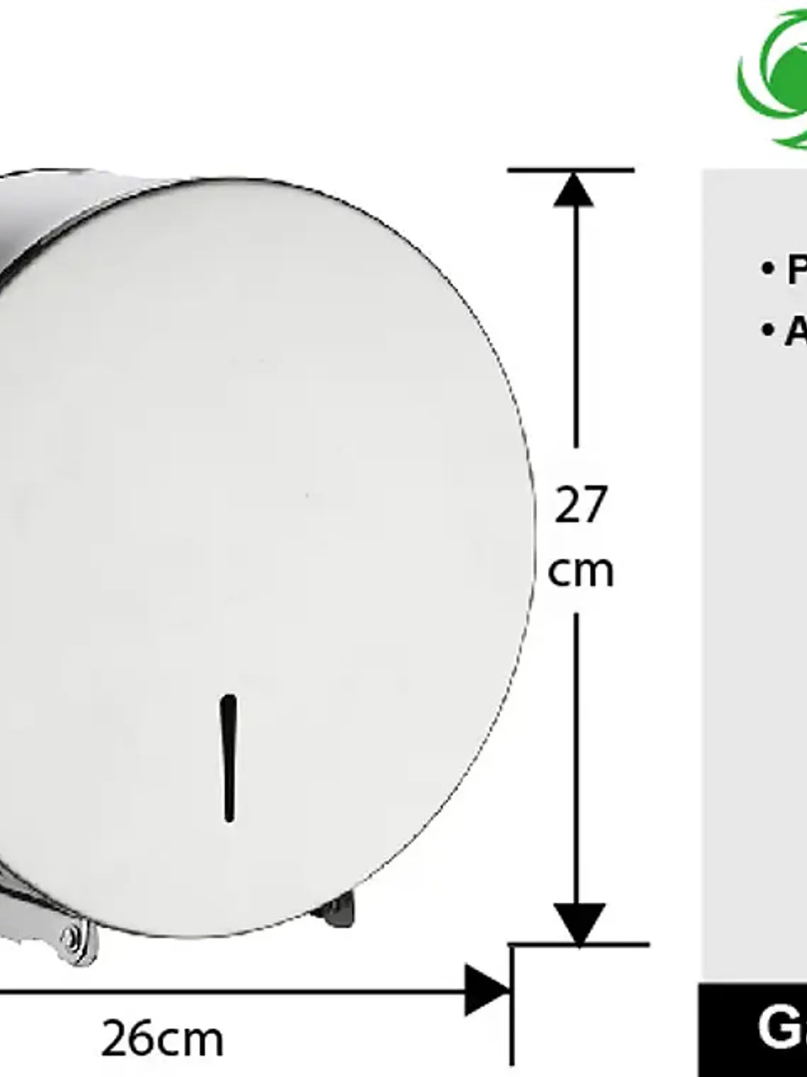 Dispensador De Papel Higienico Acero Inox 2
