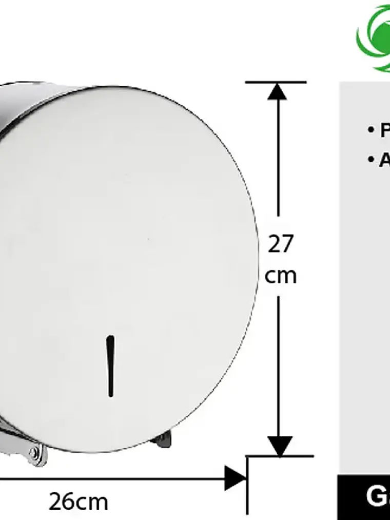 Dispensador De Papel Higienico Acero Inox 2