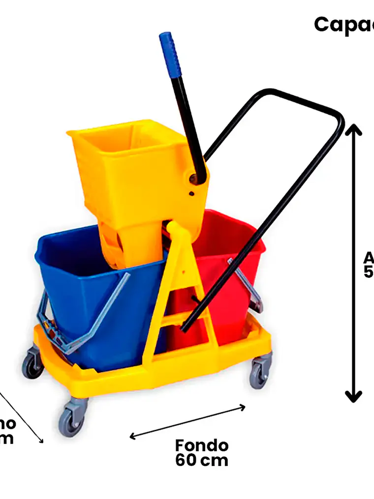 Carro Estrujador De 46l Doble 2