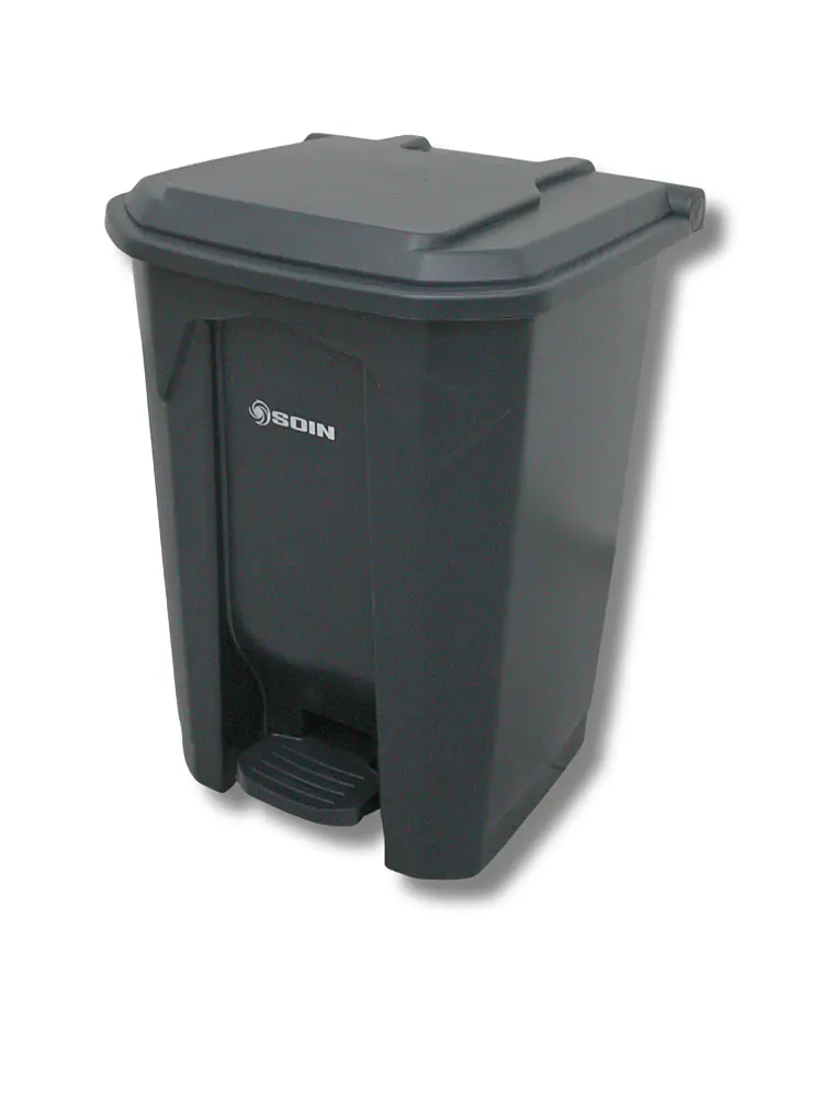 Basurero Plastico 50l Gris 1