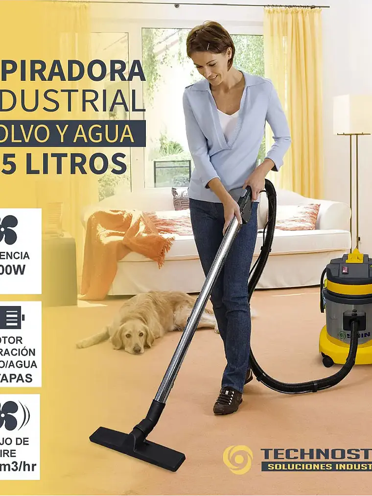 Aspiradora Polvo/agua 15l Soin 4