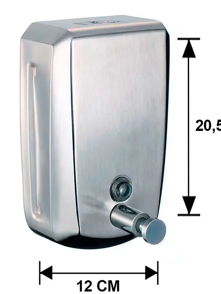 Dispensador De Jabon 1000ml Acero Inox 3