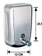 Dispensador De Jabon 1000ml Acero Inox - Miniatura 3