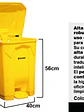 Basurero Plastico 50l Amarillo - Miniatura 3