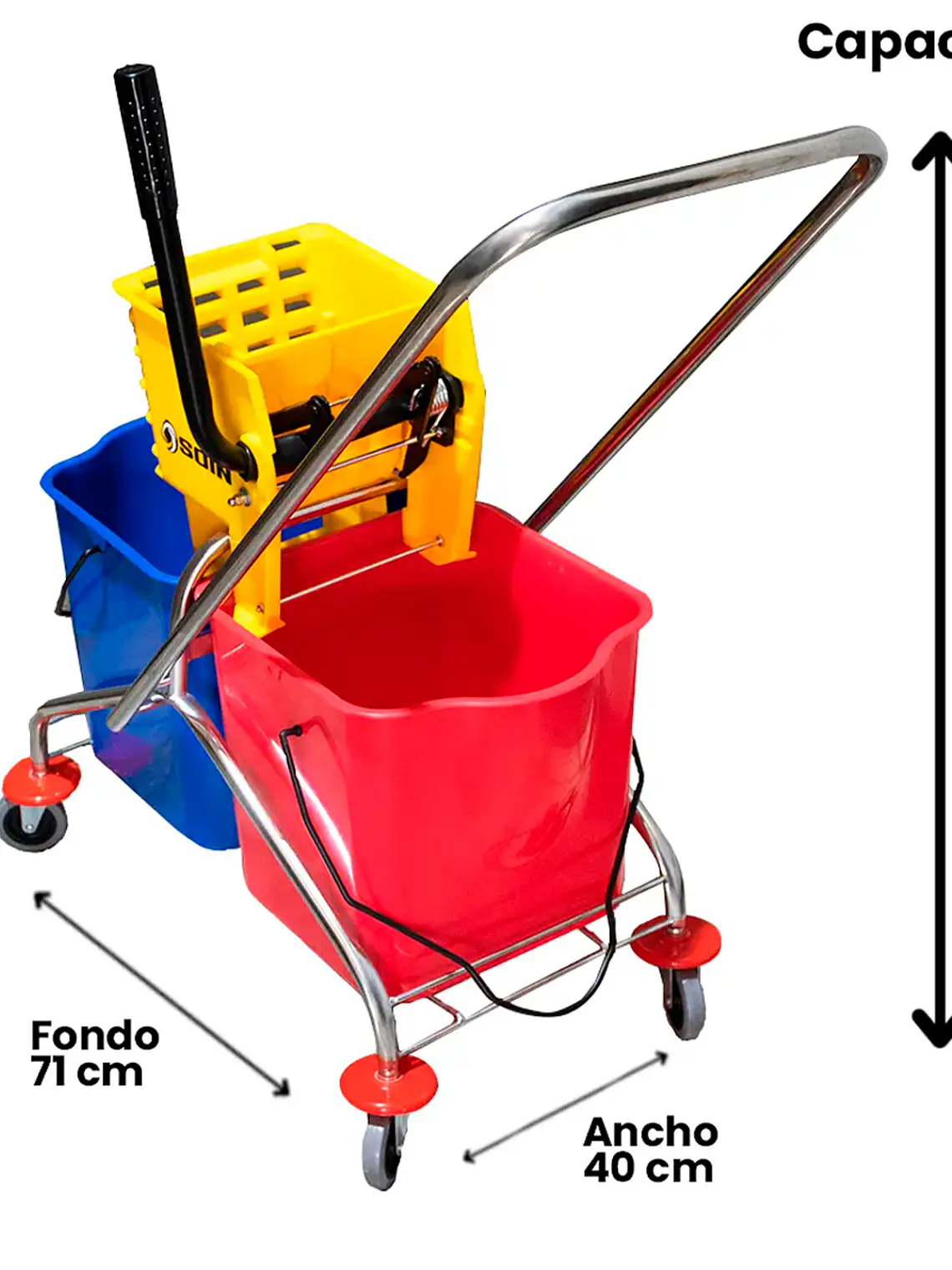 Carro Estrujador De 40l Doble Soin 2