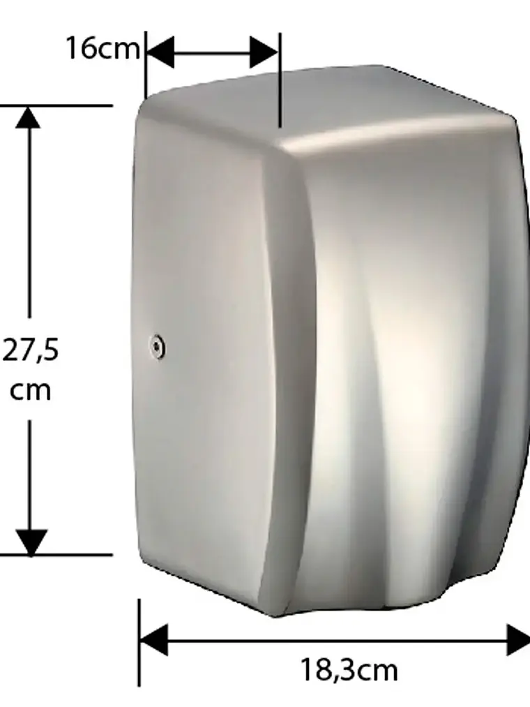 Secador De Manos Acero Inox 1000w 2