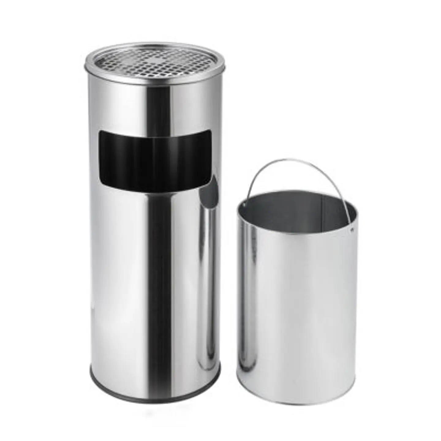 Basurero Cenicero Acero Inox Soin 18l 4