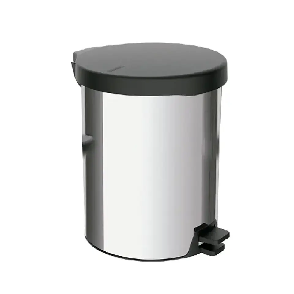 Basurero 12l Acero Inox. Tapa Plastica 1